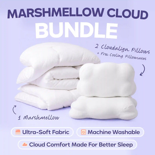 MarshMellow Comforter + 2 CloudAlign Pillows